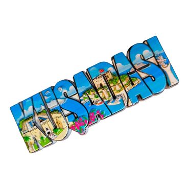 Kusadasi Themed Polyester Printed Fridge Magnet - 8