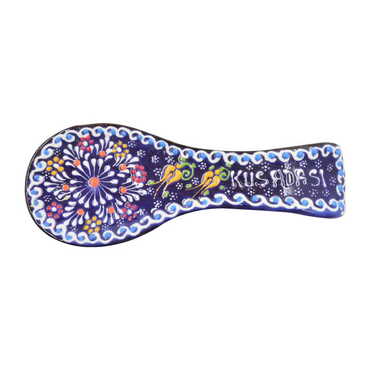 Kusadasi Themed Turkish Ceramic Relief Serie B Spoon Rest - 4