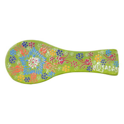 Kusadasi Themed Turkish Ceramic Relief Serie B Spoon Rest - 5