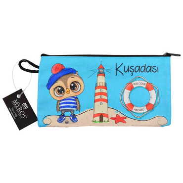 Kusadasi Themed Turkish Woven Wallet 183x97x8 mm - 9