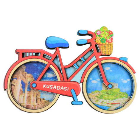 Kusadasi Themed Wooden Customised 2D Souvenir Fridge Magnet - 4