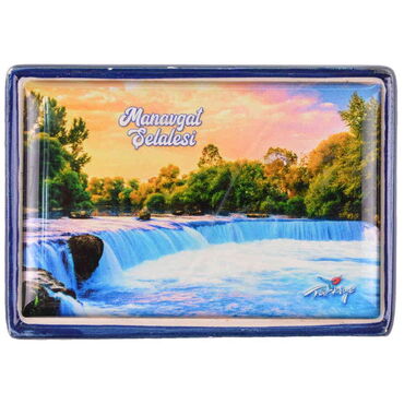 Manavgat Themed Ceramic Frame Fridge Magnet - 4