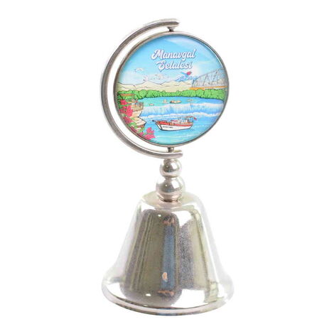 Manavgat Themed Collectible Souvenir Metal Bell 44x90 mm - 7