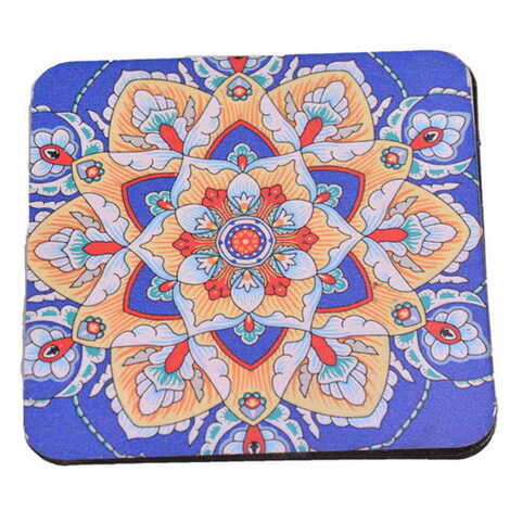 Mandala Themed Wooden Customised Souvenir Coaster Set of 2 pcs 90 mm - 4