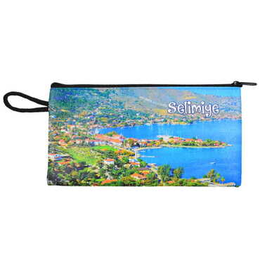 Marmaris Region Themed Turkish Woven Wallet 183x97x8 mm - 10