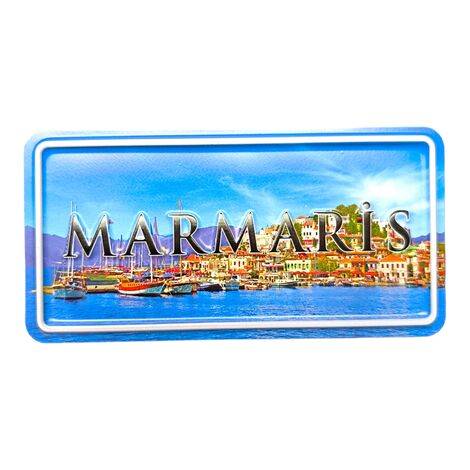 Toptan Marmaris Temalı Kabartmalı Pvc Baskı Magnet - 10