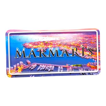 Toptan Marmaris Temalı Kabartmalı Pvc Baskı Magnet - 11