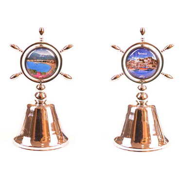 Toptan Marmaris Temalı Myros Bronz Dümen Çan - 2