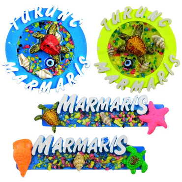 Toptan Marmaris Temalı Polyester Magnet - 2