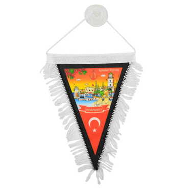 Toptan Marmaris Temalı Üçgen Flama 10X15 cm - 4