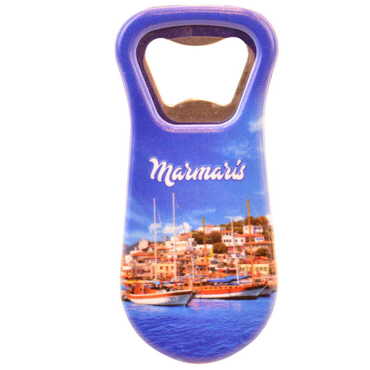 Marmaris Themed Customised Uv Printed Plastic Base Plastic Base Bottle Opener 95x43 mm - 9