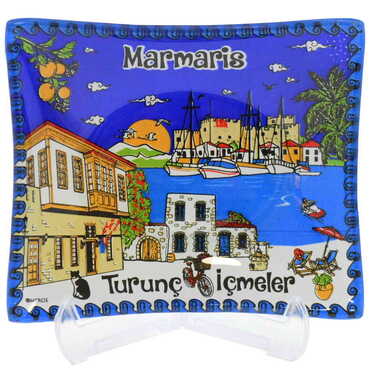 Marmaris Themed Decorative Glass Appetizers 12X14 Cm - 3