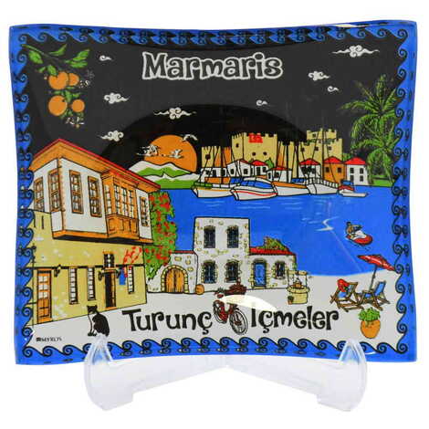 Marmaris Themed Decorative Glass Appetizers 12X14 Cm - 4