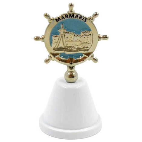 Marmaris Themed Metal Enamel Hand Bell - 3