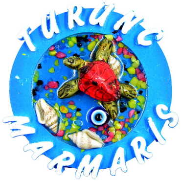 Marmaris Themed Polyester Fridge Magnet - 3