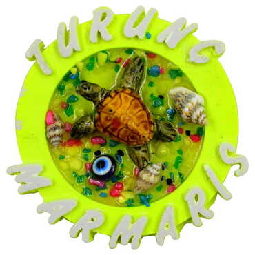 Marmaris Themed Polyester Fridge Magnet - 4