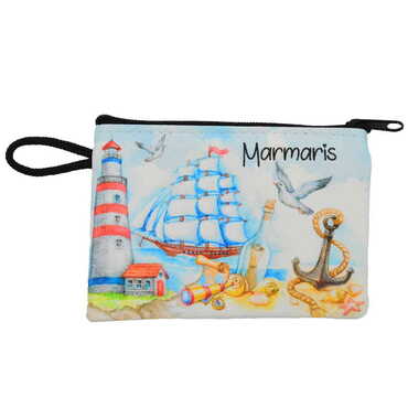 Marmaris Themed Turkish Woven Wallet 113x80x8 mm - 10