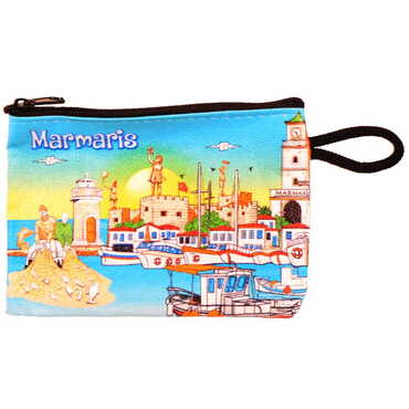 Marmaris Themed Turkish Woven Wallet 215x155x8 mm - 5