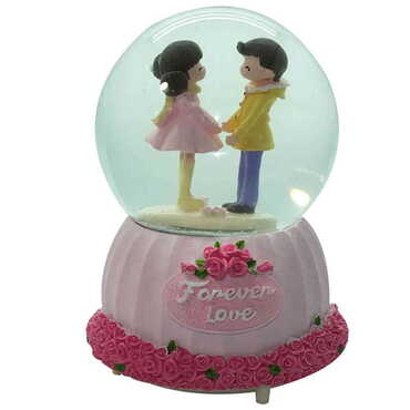 Medium Size Glass Globe Romantic Love No:39 Medium Size - 3