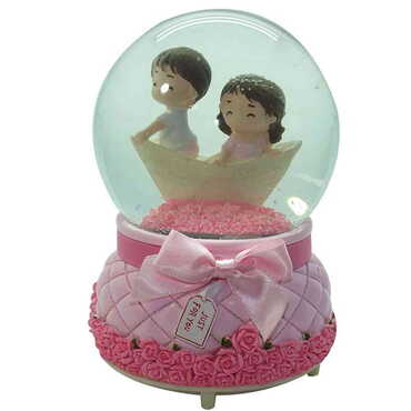 Medium Size Glass Globe Romantic Love No:39 Medium Size - 4