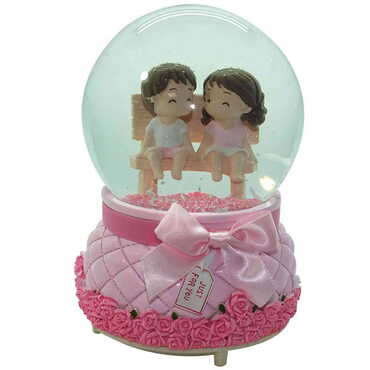 Medium Size Glass Globe Romantic Love No:39 Medium Size - 5