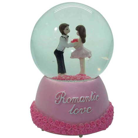 Medium Size Glass Globe Romantic Love No:39 Medium Size - 7