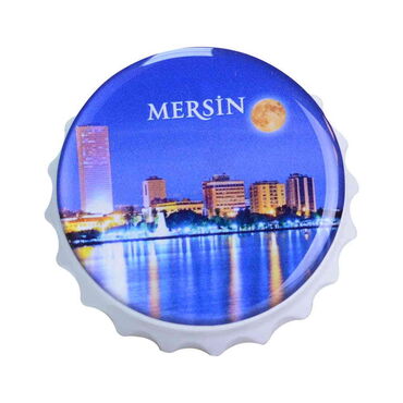 Toptan Mersin Temalı Myros Beyaz Kapak Açacak Magnet 63x15 mm - 5