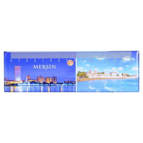 Toptan Mersin Temalı Myros Cetvel Magnet 165x50 mm - 4