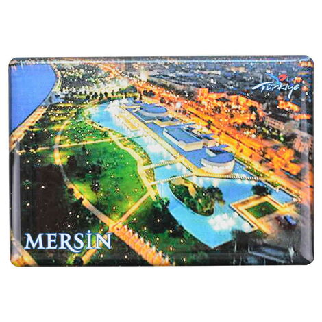 Toptan Mersin Temalı Myros Dikdörtgen Magnet 80x55 mm - 15