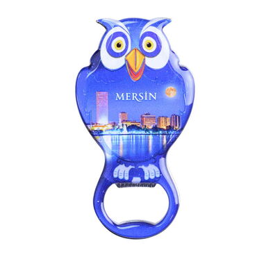 Toptan Mersin Temalı Myros Metal Baykuş Açacak Magnet 88x47 mm - 4