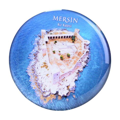 Toptan Mersin Temalı Myros Yuvarlak Magnet 67 mm - 9