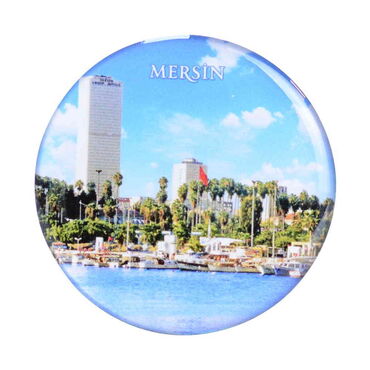 Toptan Mersin Temalı Myros Yuvarlak Magnet 67 mm - 10