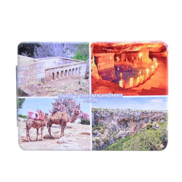 Mersin Themed Customised Uv Printed Rectangle Compact Mirror 85x62x11 mm - 5