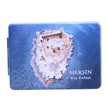 Mersin Themed Customised Uv Printed Rectangle Compact Mirror 85x62x11 mm - 7