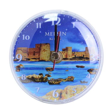 Mersin Themed Epoxy Wall Clock Home Decoration 20 Cm - 5