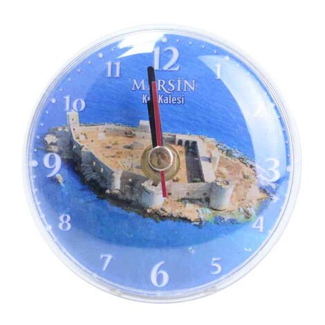 Mersin Themed Epoxy Wall Clock Home Decoration 20 Cm - 7