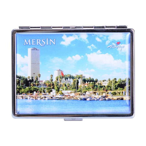 Mersin Themed Metal Cigarette Case 103x80x11 mm - 5