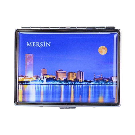 Mersin Themed Metal Cigarette Case 103x80x11 mm - 7