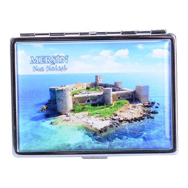 Mersin Themed Metal Cigarette Case 103x80x11 mm - 8