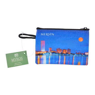 Mersin Themed Turkish Woven Wallet 113x80x8 mm - 4