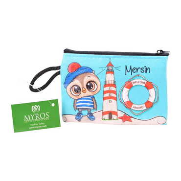 Mersin Themed Turkish Woven Wallet 113x80x8 mm - 9