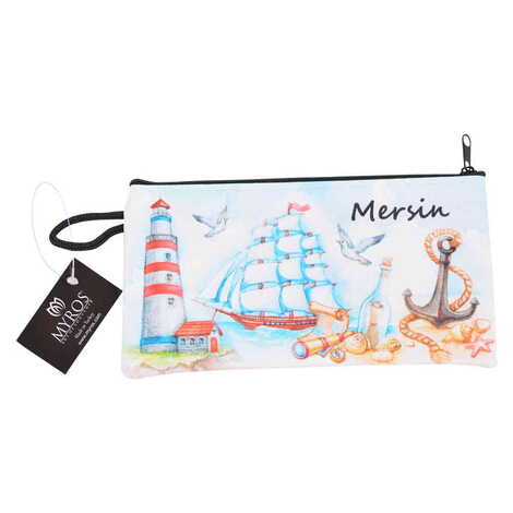 Mersin Themed Turkish Woven Wallet 183x97x8 mm - 7