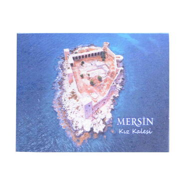 Mersin Themed Wooden UV Printed Travel Postcard 116x150 mm - 7