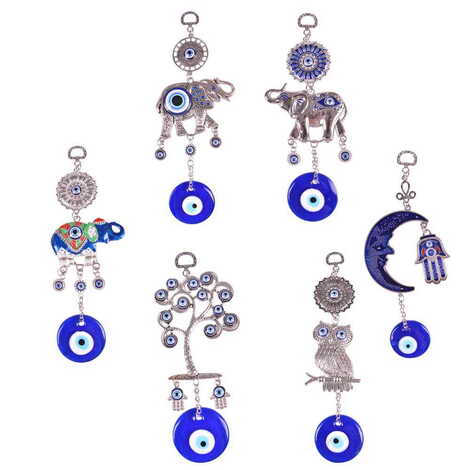 Metal Evil Eye Wall Hanging Decoration - 3