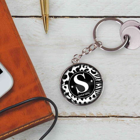 Metal Round Keychain 40x100 mm - 3