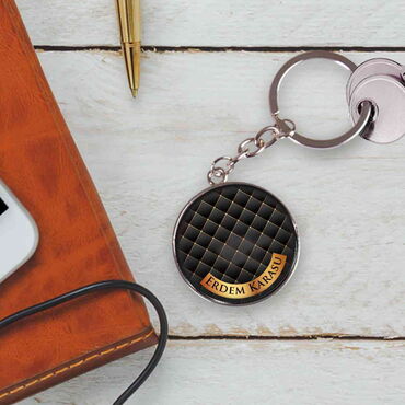 Metal Round Keychain 40x100 mm - 10