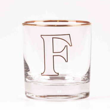 Monogram Whiskey Glass - Thumbnail