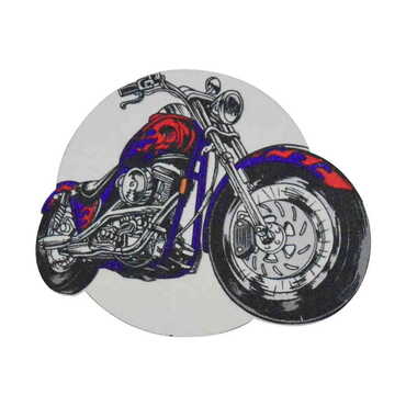 Motocycle Themed Wooden Customised Badge Pin - 5