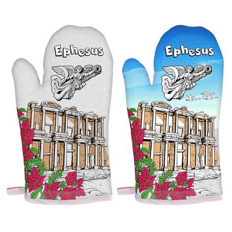 Museum Themed Customised Digital Printed Kitchen Glove 300x150 mm - 2