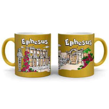 Museum Themed Customised Serigraphy Printed Ceramic Mug 82x90 mm - 11